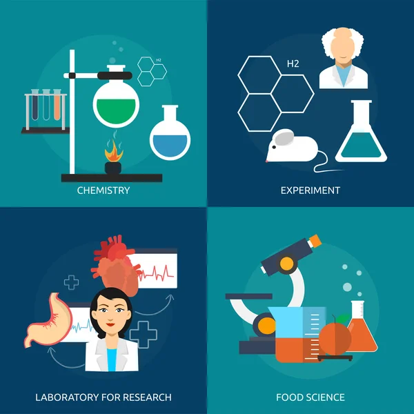 Ciencia e investigación — Archivo Imágenes Vectoriales