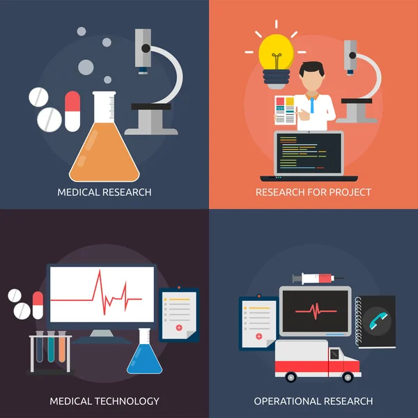 Scienza e ricerca — Vettoriale Stock