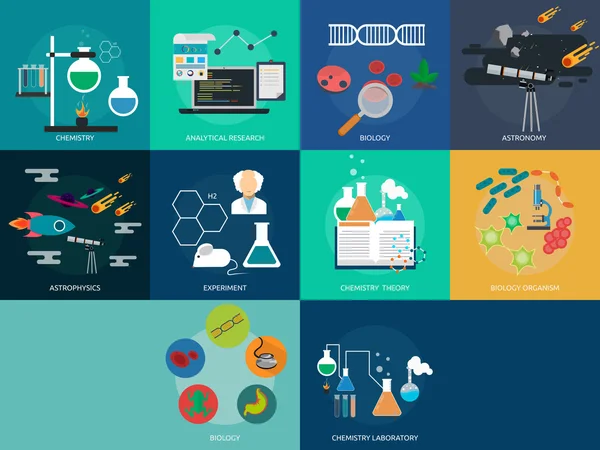 Ciencia e investigación — Vector de stock