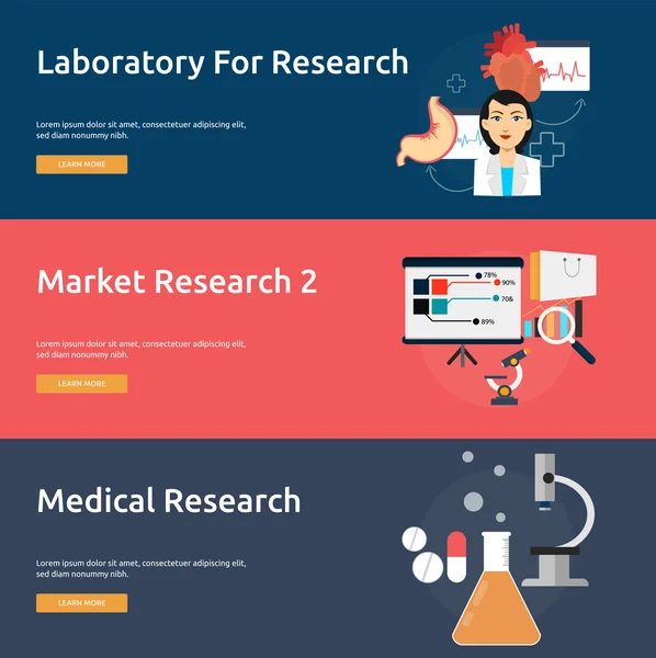 Scienza e ricerca — Vettoriale Stock