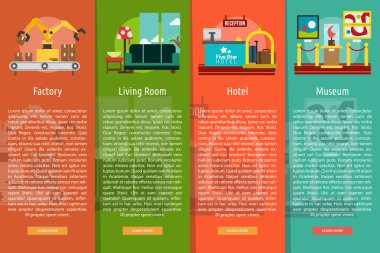 Bina iç dikey Banner kavramı