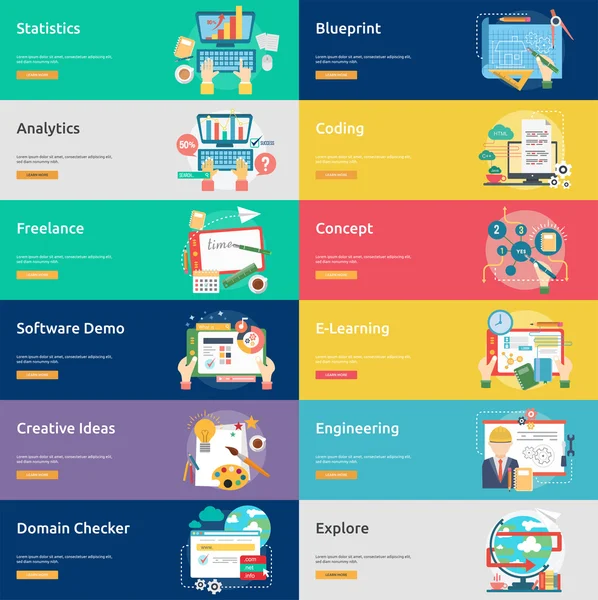 Design Conceitual do Processo Criativo —  Vetores de Stock