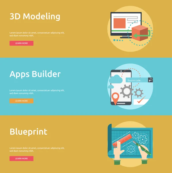Creative Process Conceptual Design Royalty Free Stock Illustrations
