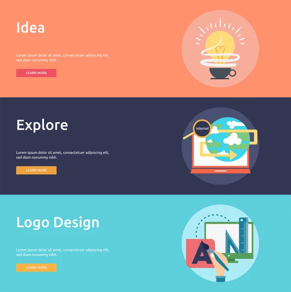 Creative Process Conceptual Design Stock Vector