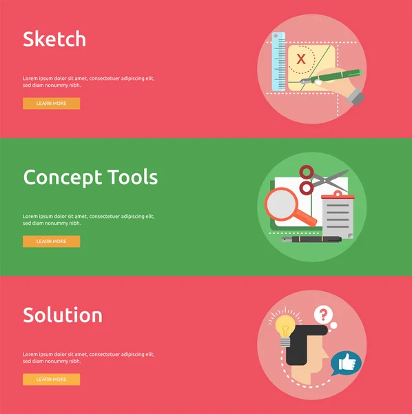 Creative Process Conceptual Design Royalty Free Stock Vectors