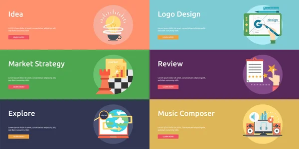 Creative Process Conceptual Design Royalty Free Stock Vectors