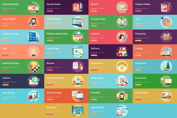 Creative Process Conceptual Design Royalty Free Stock Illustrations