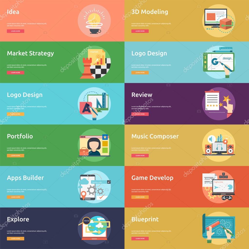 Set of great flat icons with style long shadow icon and use for Business, Creative Idea, Concept, Marketing and much more
