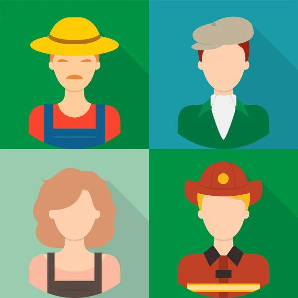 Conjunto de iconos Avatar — Archivo Imágenes Vectoriales