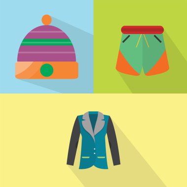 Giysi ve aksesuarları Icons Set