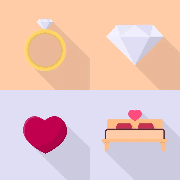 Valentine icônes ensemble — Image vectorielle