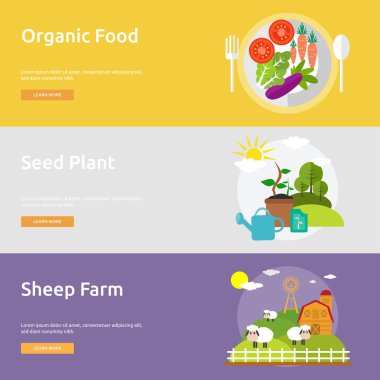  Çiftlik ve ahır Banner koymak