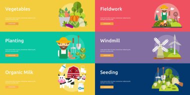  Çiftlik ve ahır Banner koymak