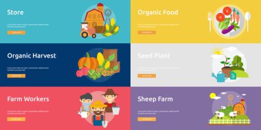  Çiftlik ve ahır Banner koymak