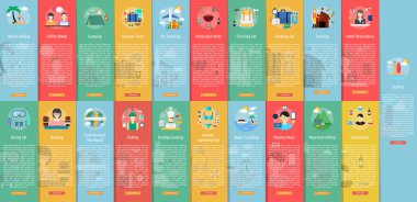 Tatil ve Recreations dikey Banner kavramı