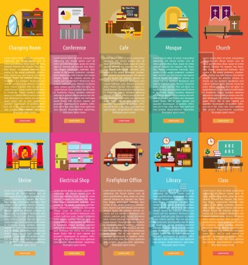 Bina iç dikey Banner kavramı