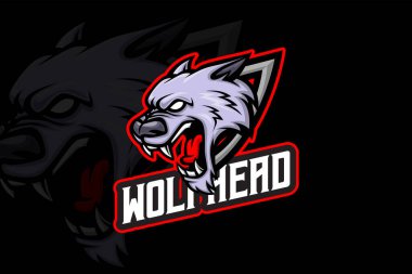 Wolf Head - Esport Logo Şablonu
