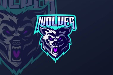 Kurtlar - Esport Logo Şablonu
