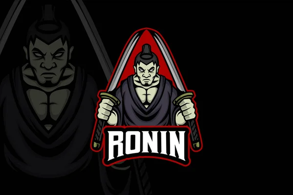 Ronin Esport Logo Template — стоковий вектор