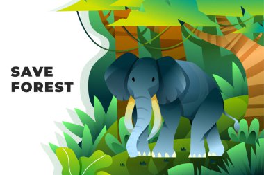 Ormanı Kaydet V2 - Vektör Resimleri