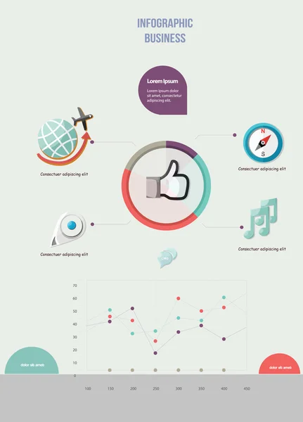 Wirtschaftsinfografik — Stockvektor