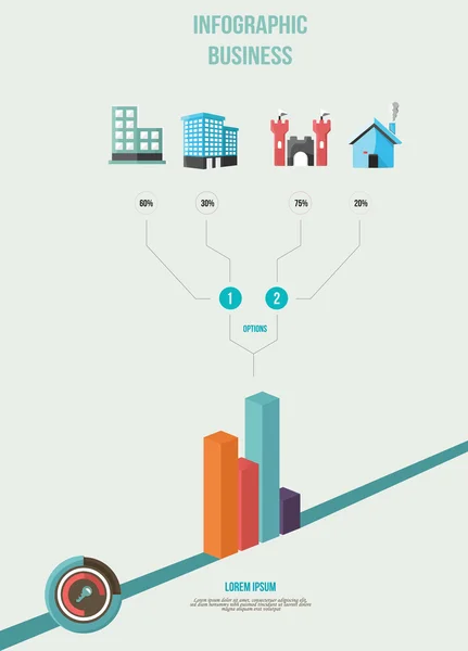 Infografika przedsiębiorstwa — Wektor stockowy