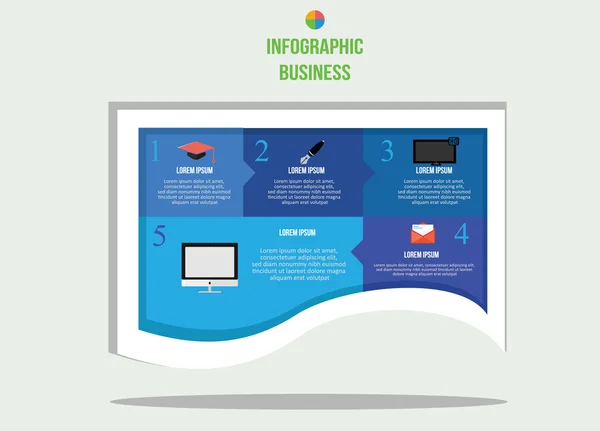 Business Infographic — Stock Vector