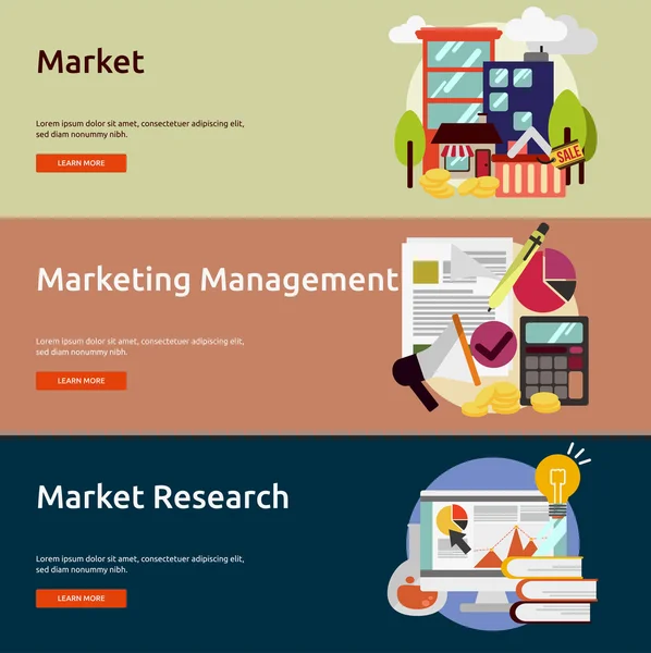 Negocios & Marketing — Vector de stock