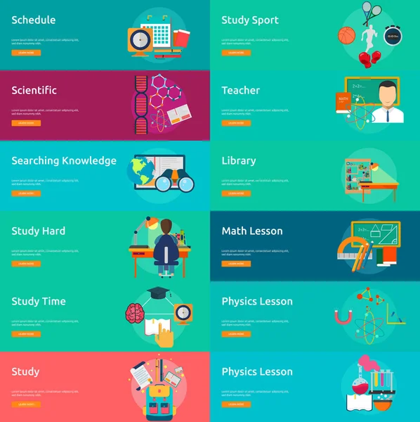 Educación y Ciencia — Vector de stock