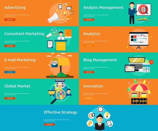 Marketing et gestion — Image vectorielle