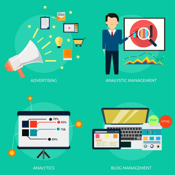 Marketing et gestion — Image vectorielle