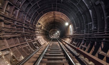 Light in the subway tunnel