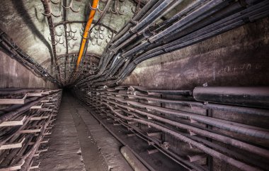 Cable collector in Moscow subway
