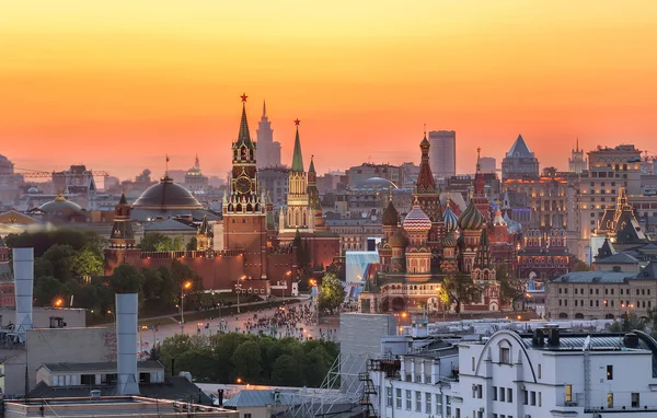 Widok na Kreml w Moskwie, Rosja, — Zdjęcie stockowe