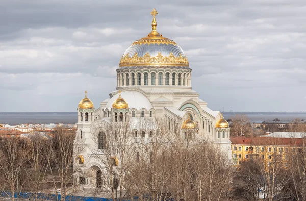 Catedral naval ortodoxa em Kronstadt, São Petersburgo — Fotografia de Stock