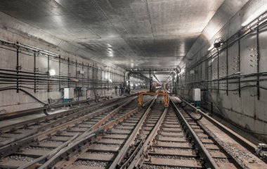 Sistem modern Metro'ya demiryolu parça çatal