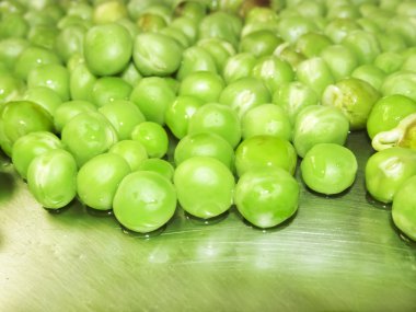 Meyve baklagil beyaz yeşil bezelye ve bezelye.