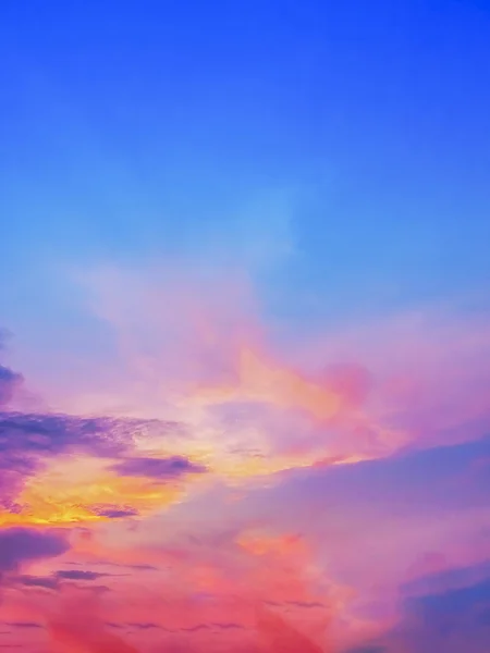 Sunset Sky του ακρωτηριασμού χρώματα. Royalty Free Εικόνες Αρχείου