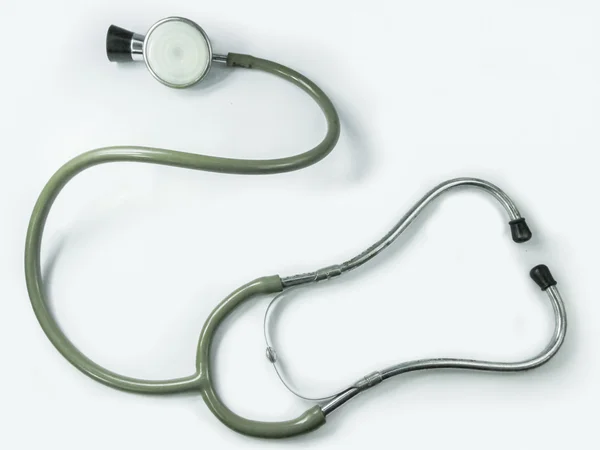 Stetoskop full, komplett isolerad på vit. — Stockfoto
