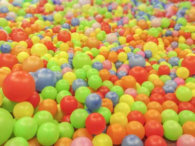 Birden çok renk topları.