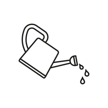 Sucu simgesi. Arka planda vektör illüstrasyonu. İzole edilmiş.