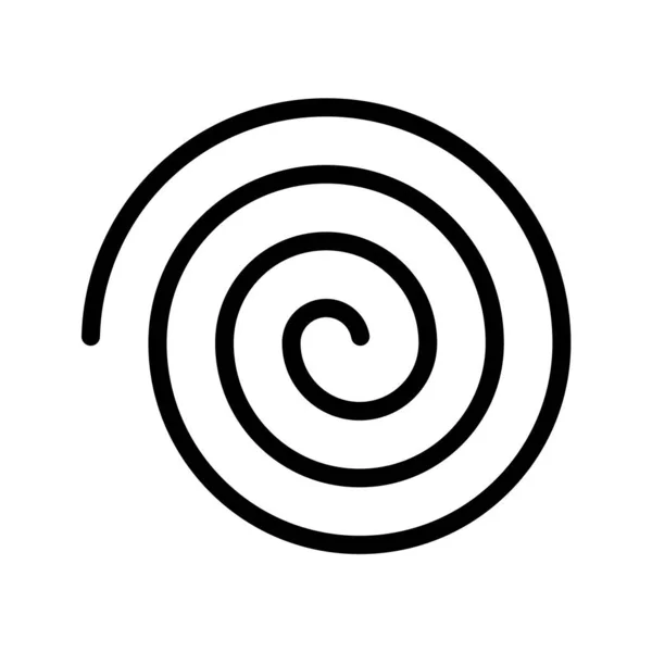 Hipnose espiral linear preta. Ilustração vetorial. Abstrato. —  Vetores de Stock