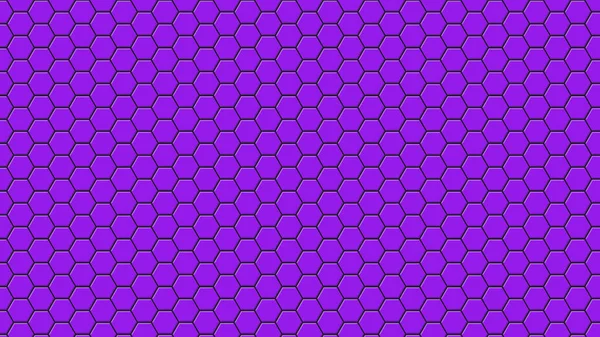 Vector illustration of purple hexagon background. Technology pattern. — Stock Vector