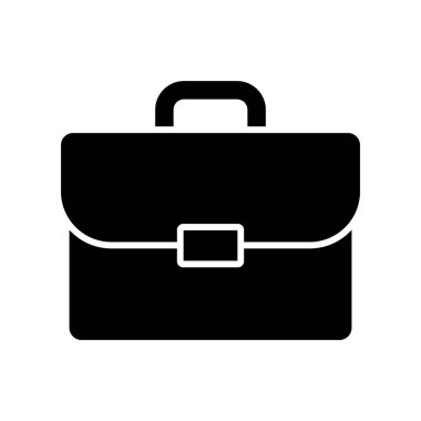 Düz bir şekilde evrak çantası simgesi. Vektör.