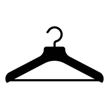 Düz stil elbise ikonu askısı. Vektör.
