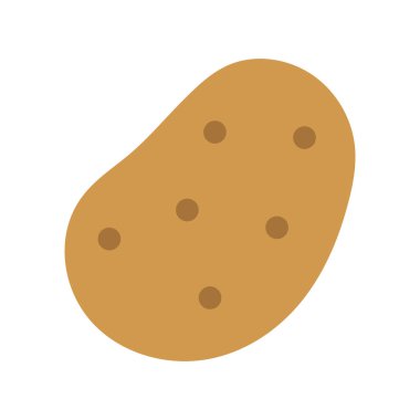 Patates ikonu, düz stil. Vektör.