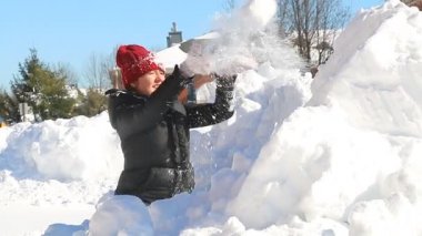 kar çocuklar kar yağışı karlı