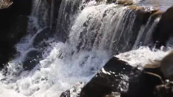 美しいスモーキー山川秋の滝 — ストック動画