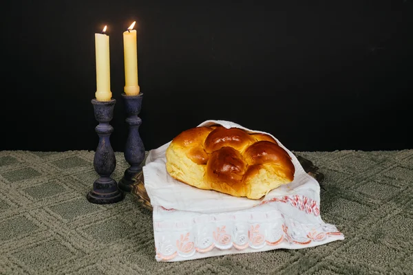 Shabat Shalom - Tradicional ritual del sábado judío — Foto de Stock