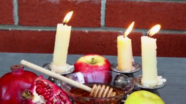 Rosh Hashanah kutlama. Yahudi yeni yıl tatili. Rosh Hashana.